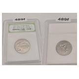 2007-D WASHINGTON QUARTER UNCIRCULATED SLABBED