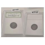 1943 Lincoln Wheat Steel Penny INB Slab Copper