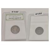 1959 Jefferson Nickel INB Slabbed Copper Coin