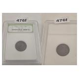 INB Slabbed Lincoln Wheat Copper Cent Coin