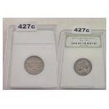 1953 EARLY JEFFERSON NICKEL INB SLABBED COIN