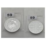 SilverTowne Mint Eagle .999 Fine Silver Round