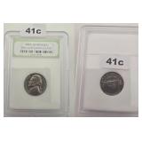 1958-P JEFFERSON NICKEL BRILLIANT...