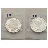 Morgan Design .999 Fine Silver Bullion Round
