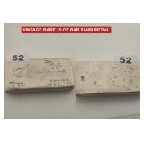 Vintage SilverTowne 10 oz .999 Silver Bar Slab