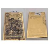 2025 Oklahoma 1/2000 Goldback 24K Gold Note