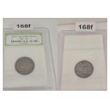 Early Jefferson Nickel INB Green Label Slabbed