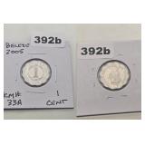 2005 Belize 1 Cent Scalloped Uncirculated Coin