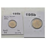 1986 HONG KONG 10 CENTS COPPER NICKEL COIN