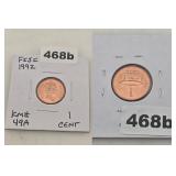 1992 Fiji One Cent Copper Coin Uncirculated