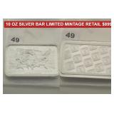2026 10 OZ SILVER BAR LOW MINTAGE RARE FIND