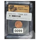 1990 Germany 1 Pfennig Copper Coin ICG Graded
