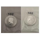 2024 1 oz Silver Australian Kangaroo .999 coin