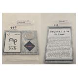 Crystalline Silver .999 Fine Recycled Silver Card