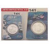 2026 Sail 4th 250 .999 Silver Low Mintage Round