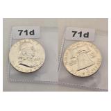 1963 Franklin Silver Half Dollar Uncirculated