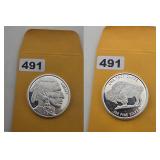 Buffalo Indian Head .999 Fine Silver Round