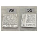 2024 Donald Trump Train 1 oz Silver Bar 45 47