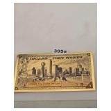 2025 Dallas Fort Worth 1/1000 24K Gold Aurum