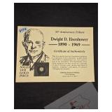 Dwight D. Eisenhower Miniature 14K Gold Coin