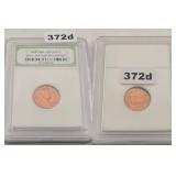 1959 Lincoln Cent Copper BU Slabbed INB Coin