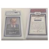 Donald Trump Mugshot Trading Card Graded 10