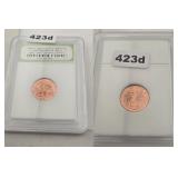 2009-D Lincoln Log Cabin Copper BU Penny Slabbed