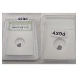 Roman Widow's Mite Sized Bronze Coin INB Slab