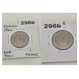 1960 France 1 Franc Sower Nickel Coin KM#925.1