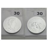 2013 Canada Polar Bear .9999 Silver $8 Coin