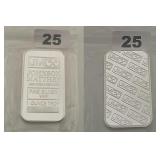 Johnson Matthey 1 oz Silver .999 Bullion Bar