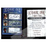 Iconic Ink Ripken Jeter Banks Facsimile Autos