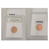 1964 Lincoln Penny Copper BU INB Slabbed Coin
