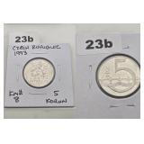 1993 Czech Republic 5 Korun Uncirculated Coin