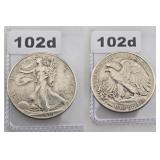 1946 Walking Liberty Silver Half Dollar Coin