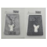 Mexican Libertad Winged Victory Silver .999 Bar