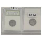 Vintage Buffalo Nickel 1913-1938 Slabbed INB