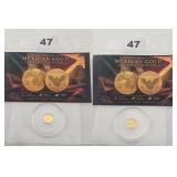 Mexican Tribute 1/500 Gold Round .999 Pure