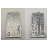 Oakland Athletics Metal Baseball Ticket Stubs