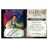 Luka Doncic Platinum Cuts Facsimile Auto