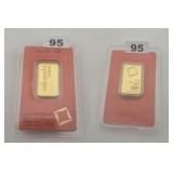 Valcambi Suisse 20g Fine Gold 999.9 Bar Assay