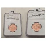 1808 India 10 Cash Admiral Gardner Copper NGC