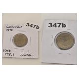 1978 Guatemala 1 Centavo Copper Plated Coin