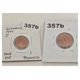 1994-J Germany Copper 1 Pfennig KM105 Coin