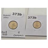 1980 France 5 Centimes Copper Uncirculated