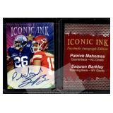 Iconic Ink Mahomes Barkley Facsimile Autos
