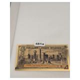 Dallas Fort Worth 1/1000 24K Gold Aurum Note