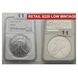 2026 1 oz Silver Eagle NGC MS69 Low Mintage