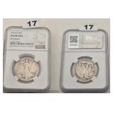 1916 D Silver Walking Liberty Half NGC AG Details