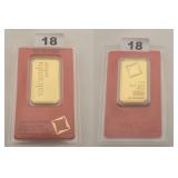 Valcambi Suisse 1 oz 999.9 Fine Gold Bar Assay